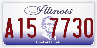 IL license plate A157730