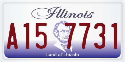 IL license plate A157731