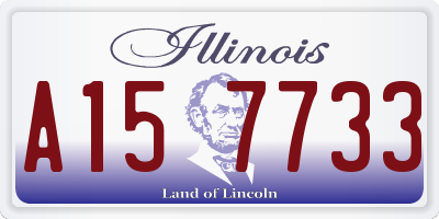 IL license plate A157733