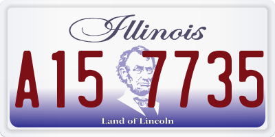IL license plate A157735