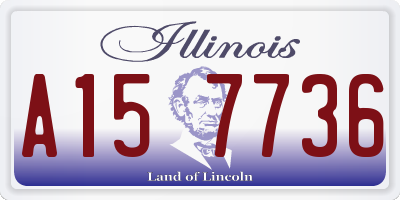 IL license plate A157736