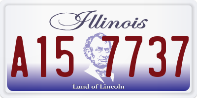 IL license plate A157737