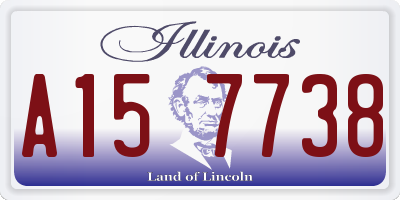 IL license plate A157738