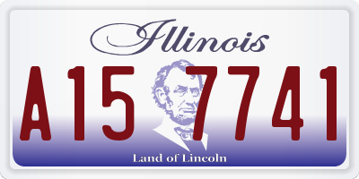IL license plate A157741