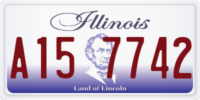 IL license plate A157742