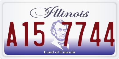IL license plate A157744