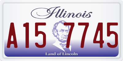 IL license plate A157745