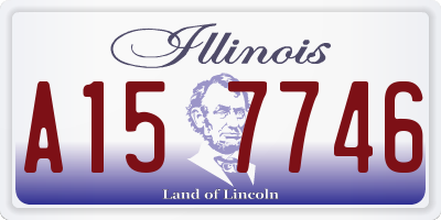 IL license plate A157746