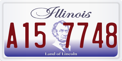 IL license plate A157748