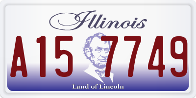 IL license plate A157749