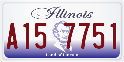 IL license plate A157751