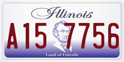 IL license plate A157756