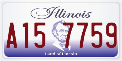 IL license plate A157759
