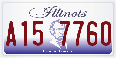 IL license plate A157760