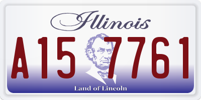 IL license plate A157761