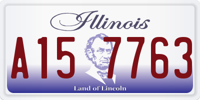 IL license plate A157763