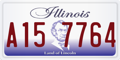IL license plate A157764