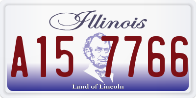 IL license plate A157766