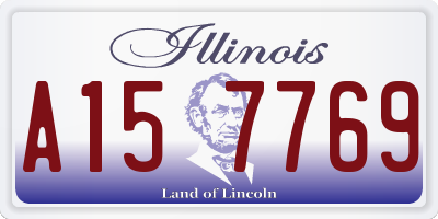 IL license plate A157769