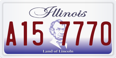 IL license plate A157770