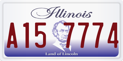 IL license plate A157774