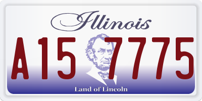 IL license plate A157775