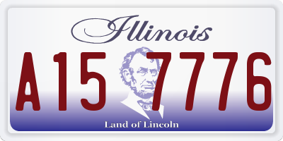 IL license plate A157776
