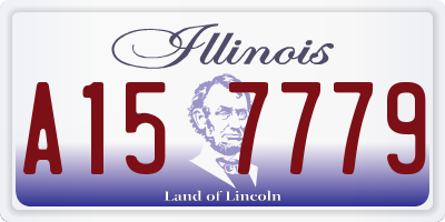 IL license plate A157779