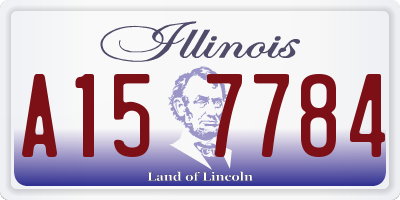 IL license plate A157784