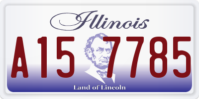 IL license plate A157785