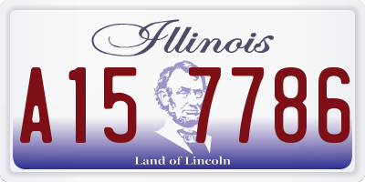 IL license plate A157786
