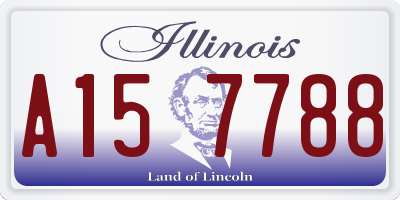 IL license plate A157788
