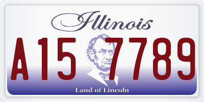 IL license plate A157789