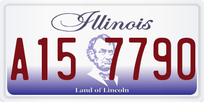 IL license plate A157790