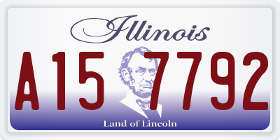 IL license plate A157792