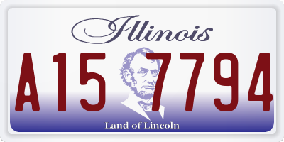 IL license plate A157794