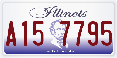 IL license plate A157795
