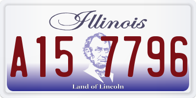 IL license plate A157796