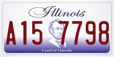 IL license plate A157798