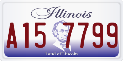 IL license plate A157799