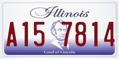 IL license plate A157814