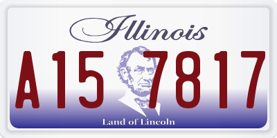 IL license plate A157817