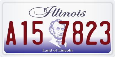 IL license plate A157823