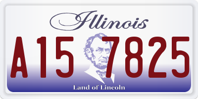 IL license plate A157825