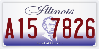 IL license plate A157826