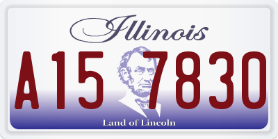 IL license plate A157830