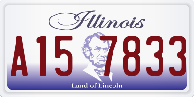 IL license plate A157833