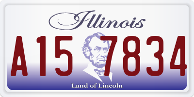 IL license plate A157834