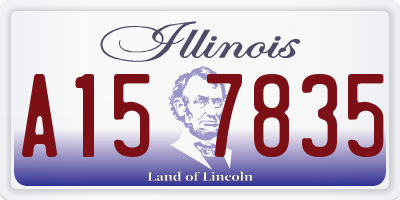 IL license plate A157835