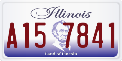 IL license plate A157841